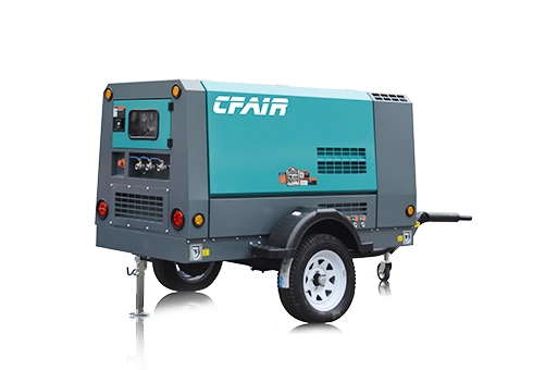 CF140MI-7 CFAIR 140 CFM 7バーポータブルディーゼルエアコンプレッサー