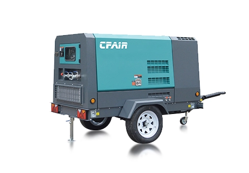 エアコンプレッサーCFAIR CF275MCI-7ディーゼルエンジン駆動