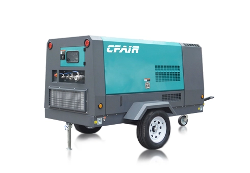 CF400MK-7 CFAIR 400 CFM 7バーポータブルディーゼルスクリューエアコンプレッサー