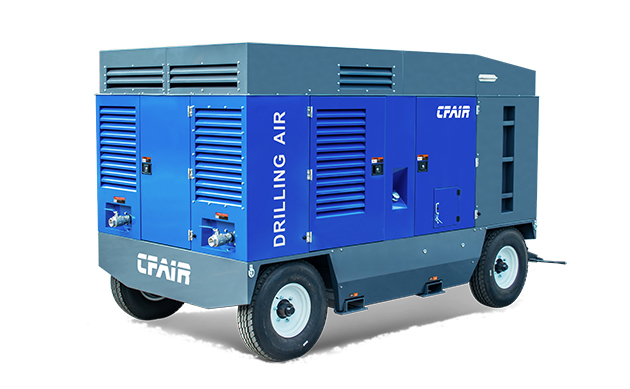 1500cfm-24ポータブルタイプディーゼルエアコンプレッサー